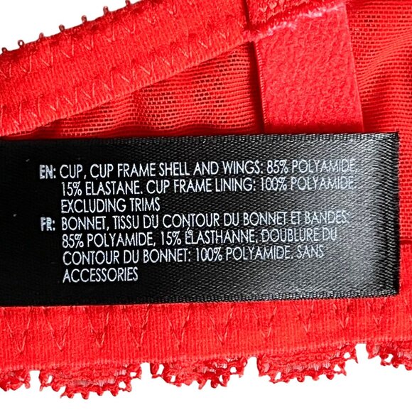 Heidi Klum Intimates Sexy Red Lace Underwire Dreamtime Bra 34DD NWOT - Picture 8 of 9